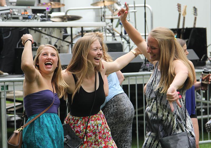 Augie Community enjoys the Sloughfest Music Festival on Saturday May 8. Photo by: Janie Le.