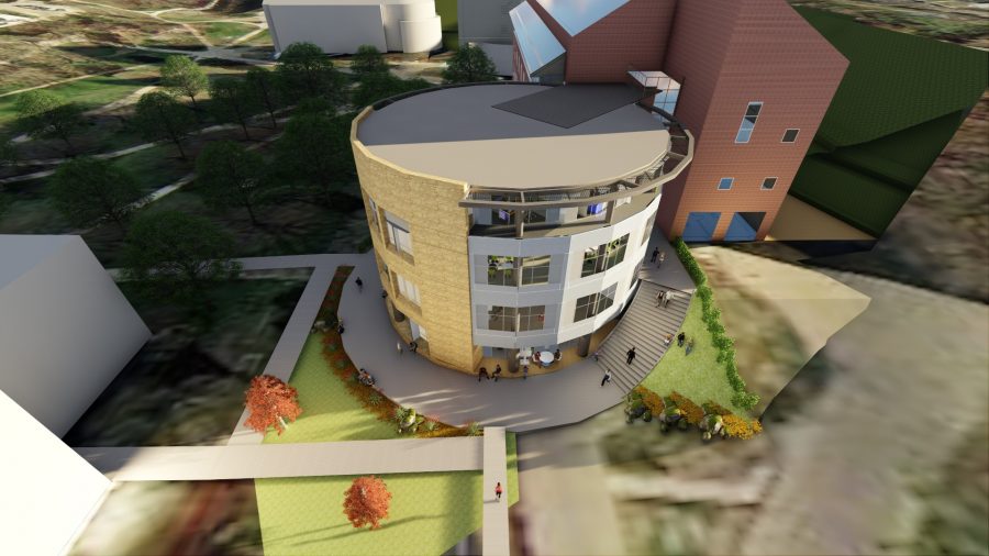 A conceptual design for the expansion of the Hanson Hall of Science. Photo provided by Augustana College.