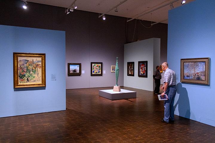 Visitors look at artwork inside the Figge Art Museum. Photo by Ian Murrin. 