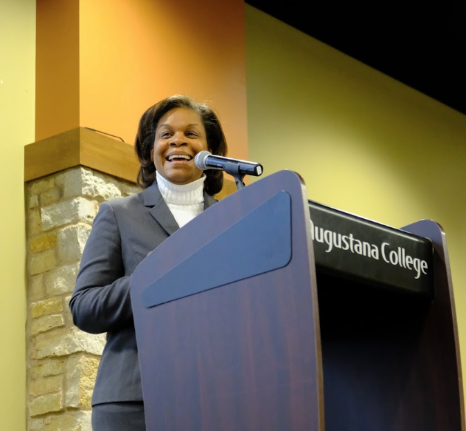Dr. Monica Smith delivers the keynote address on Monday, Jan. 21, 2019. Photo submitted by Mikaylo Kelly. 