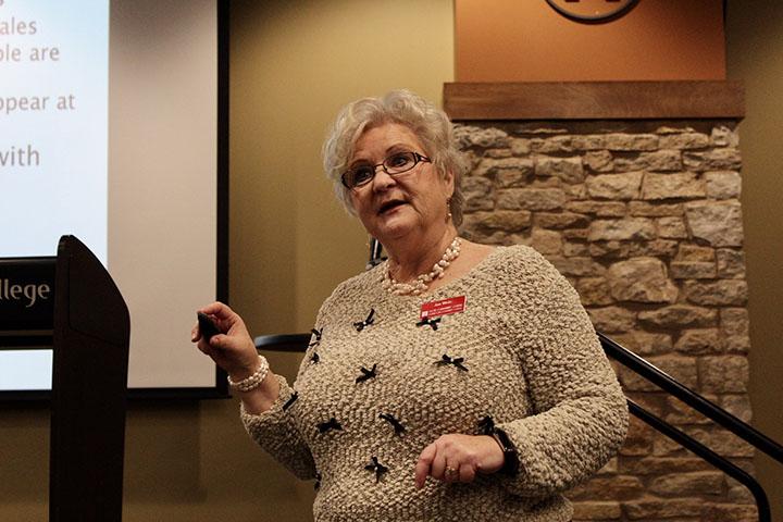 Jan Weis, Disability Resource worker from Scott Community College, was a guest speaker for Disability Awareness. She spoke on Wednesday October 30, 2019 in Galve Room 3.She spoke about Disability Awareness, specifically Autism Awareness and some quick facts about Autism Spectrum Disorder.