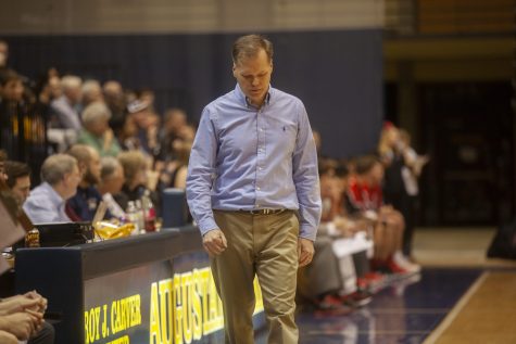 Coach Giovanine during a CCIW game in 2018. Photo by Kevin Donovan