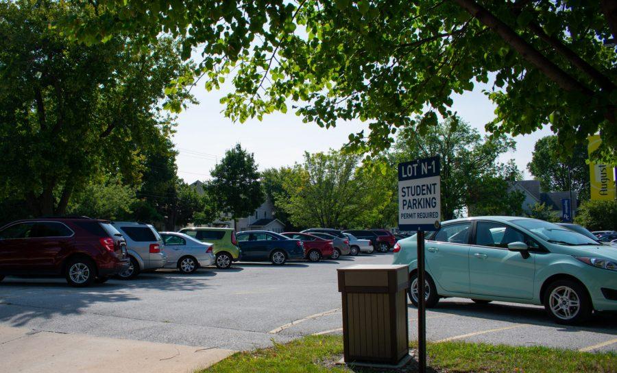 Student parking lot for N-1 outside Swanson Commons on Wednesday, Sept. 16 