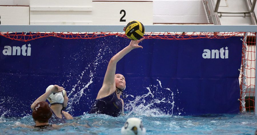 The womens water polo team defeated the Wittenberg Tigers to advance their spot in the CWPA DIII title game on April 22, 2022