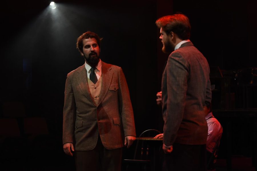 Junior Jack McCurdy, left, as Cliff and senior Titus Jilderda, right, as Ernst Ludwig.