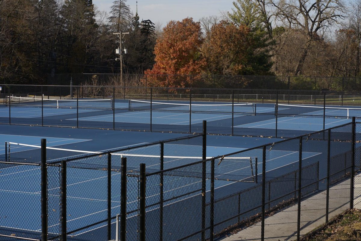 New tennis courts at Lincoln Park on Nov. 14.