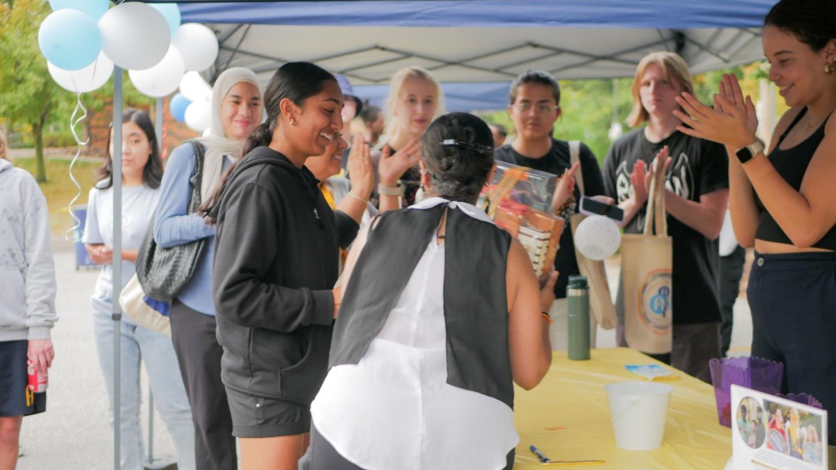 The grand finale of the Party was the raffle. Students who entered with their ticked-off pamphlet can win baskets of school supplies, snacks, decorations and more.