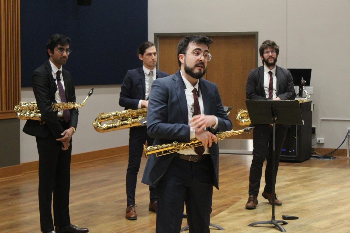 The Shockingly Modern Saxophone Festival celebrates new and experimental music for saxophone at Augustana College Larson Hall on Feb 23, 2025. 