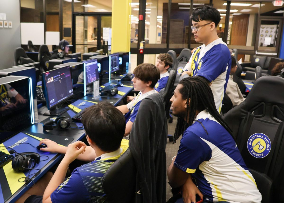 Augustana College League of Legends team prepares for match against Illinois Institute of Technology in NECC week 3 Matchup on Oct. 09, 2025. 
