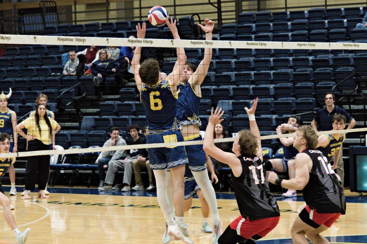Men’s volleyball split home matches